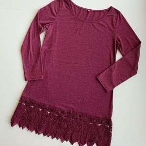 Wine dress/tunic/extender